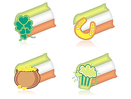 圣巴特里克節(jié)矢量圖標(biāo)