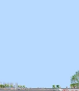 道路景觀模板