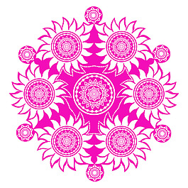花邊圖案裝飾輪