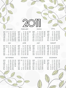 2011新年日歷