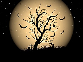 可怕的萬(wàn)圣節(jié)夜晚背景