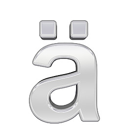 一个小写字母从铬字母集