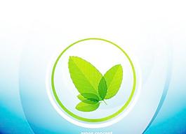 摘要绿色叶背景矢量矢量素材02