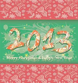 2013新年主題矢量素材02