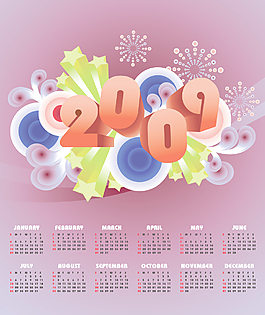 2009 - 12個(gè)月的日歷