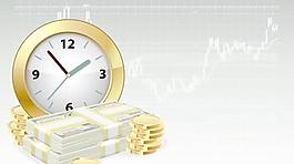 手表和金錢矢量