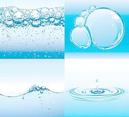 矢量水主題