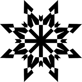 圣誕雪花矢量