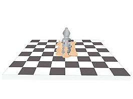 矢量棋盤和人物