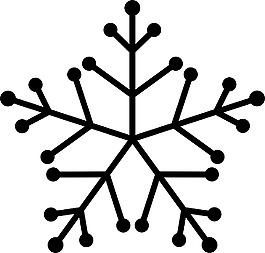 矢量圣誕雪花
