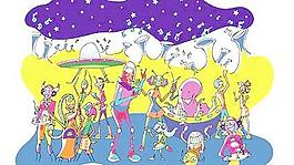 外星人卡通插畫矢量素材