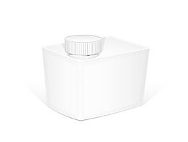 白色的金属容器