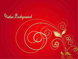 absatract金色花假日的旗幟