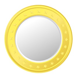 金色的星星幣向量
