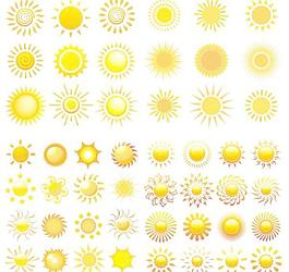 向量太陽矢量素材