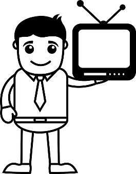 人與監(jiān)控辦公人物插畫矢量