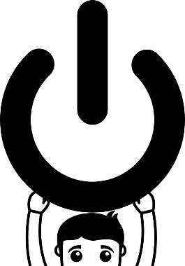 關閉的概念——辦公室特征矢量插畫