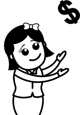运行美元符号矢量插图