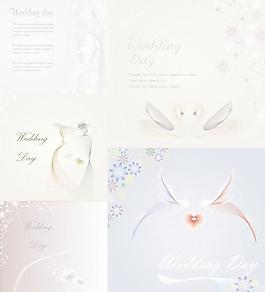 結婚模板矢量素材