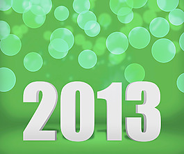 2013綠色新年背景舞臺
