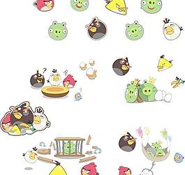 愤怒的小鸟矢量
