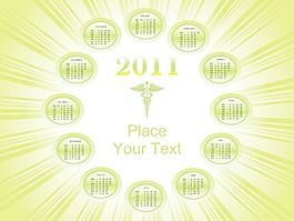 2011矢量日歷
