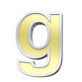 小寫(xiě)字母的字母組的金鉻框架