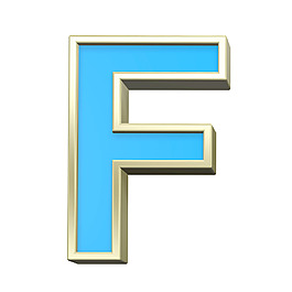 一封信來自綠松石與金亮幀字符集