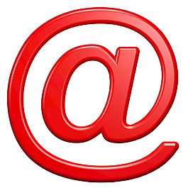 從紅色塑料字母一個字母集白色隔離
