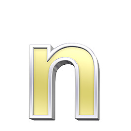 小寫(xiě)字母的字母組的金鉻框架