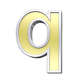 小寫(xiě)字母的字母組的金鉻框架