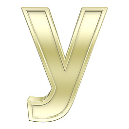 小寫字母從閃亮的金框字符集