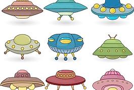 卡通UFO 02矢量