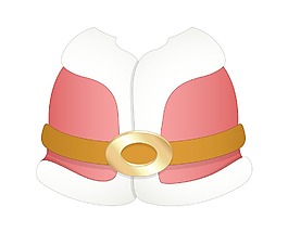 圣誕老人的衣服矢量