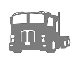 卡車的黑色形狀