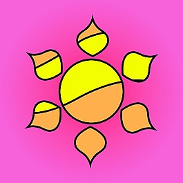 蓬勃發(fā)展的太陽的設(shè)計