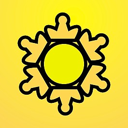 復(fù)古太陽矢量設(shè)計(jì)元素