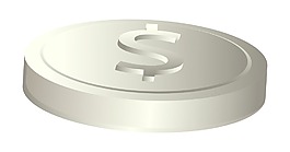 老式的美元硬幣