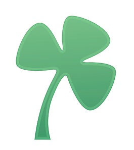 三葉草的剪貼畫矢量設(shè)計