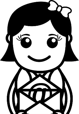 电子邮件的卡通矢量图