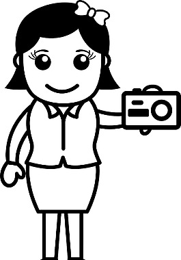 以圖畫辦公人物插畫矢量