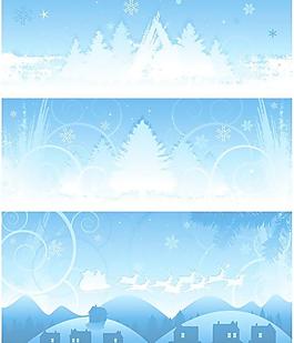 圣誕節(jié)雪花背景矢量素材