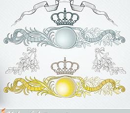 經(jīng)典復(fù)古花紋矢量素材03