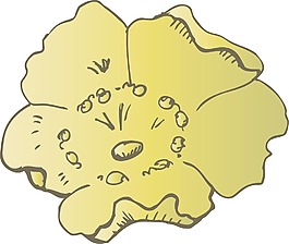 矢量花葉