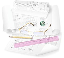 房屋建筑制圖03矢量素材