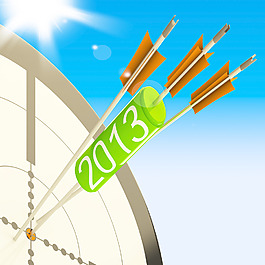 2013個目標顯示未來計劃的投影