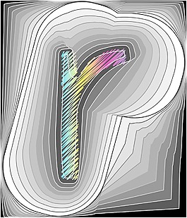 摘要字體矢量插畫