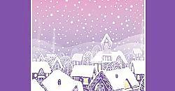 矢量雪花插畫矢量素材01