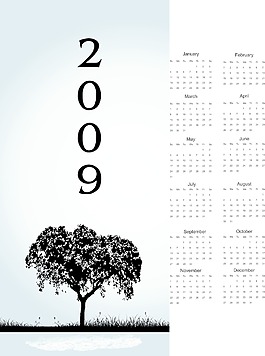 2009棵樹的日歷與文本空間