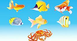 矢量魚魚的海洋動物